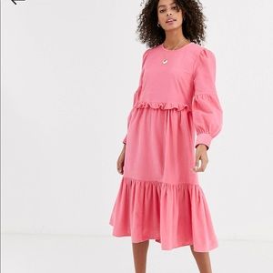 ASOS cord midi dress